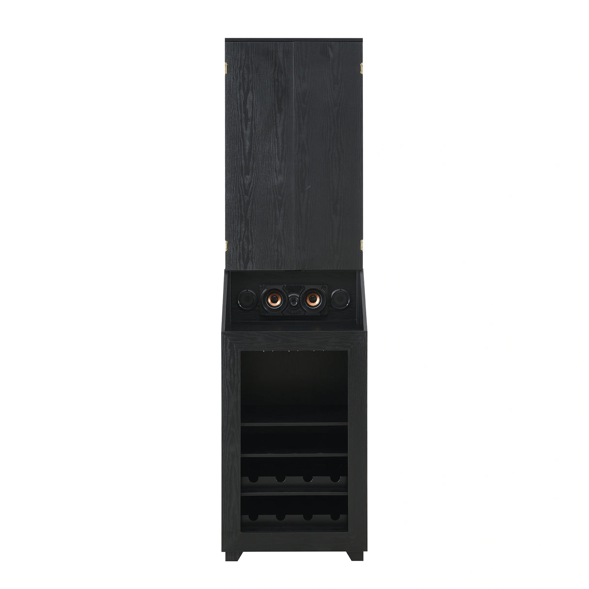 Hurricanes Dartboard Cabinet with Speaker and LED in Black (3A Packing)