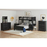 Hampton Kids Over Loft with Ladder and Desk with Speaker