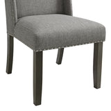 Everdeen Dining Set in Charcoal-Table & Four Chairs