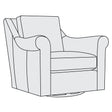 Keirnan Leather Swivel Chair