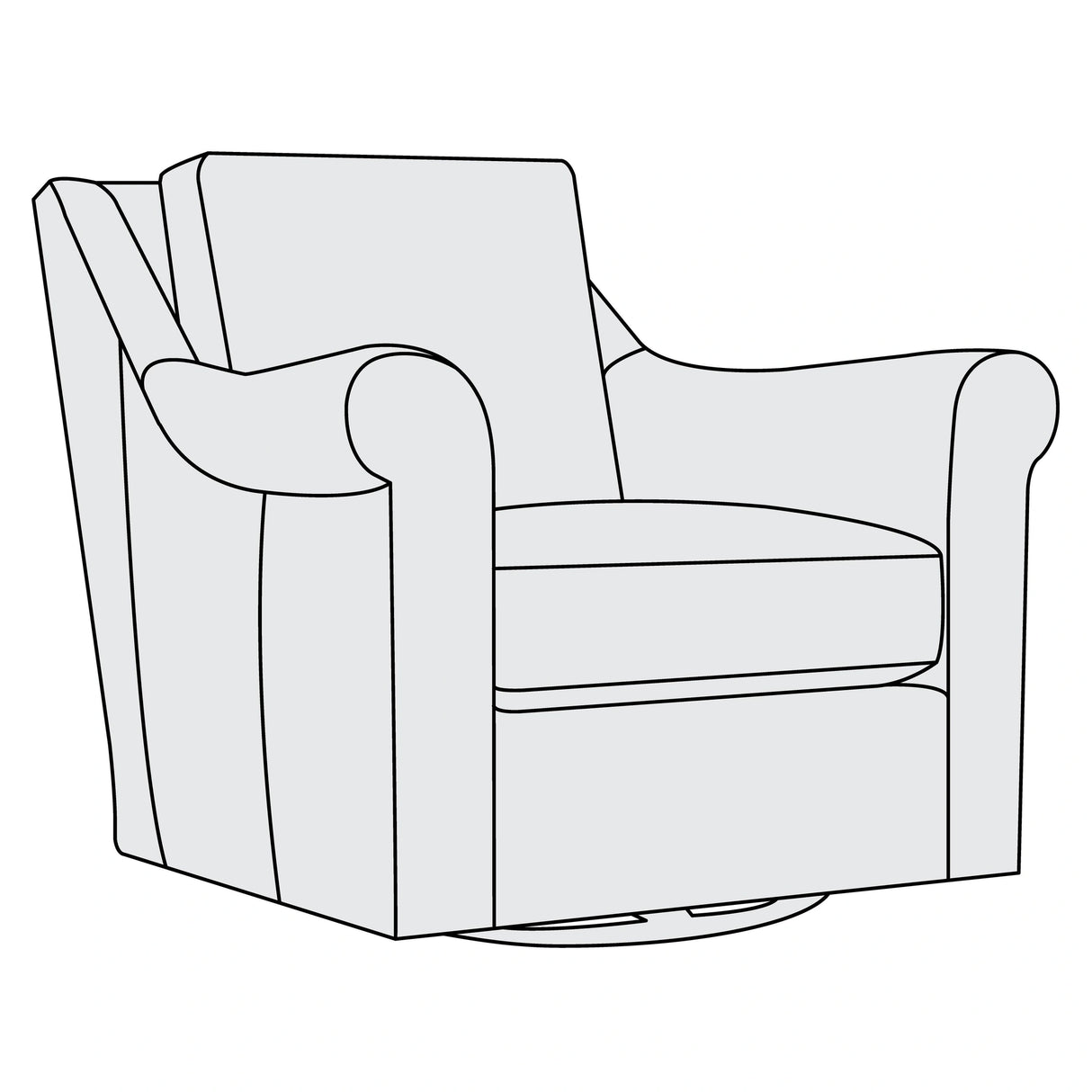 Keirnan Leather Swivel Chair