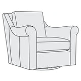Keirnan Leather Swivel Chair