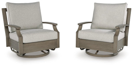 Rainier Ranch Outdoor Swivel Glider Chair with Cushion image