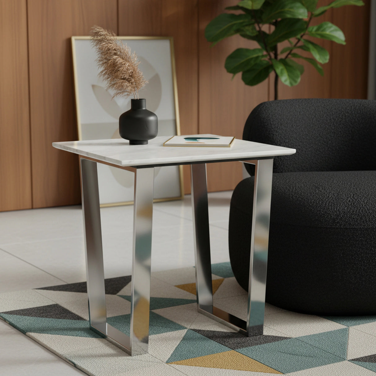 Carlton Chrome End Table