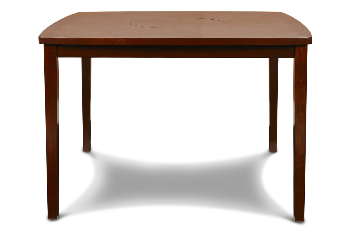 DIXON COUNTER TABLE W/LAZY SUSAN - ESPRESSO