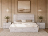 Asus - Modern Italian White 4-Piece Bedroom Set