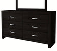 Crown Mark Furniture Jaylen 6 Drawer Dresser in Black image