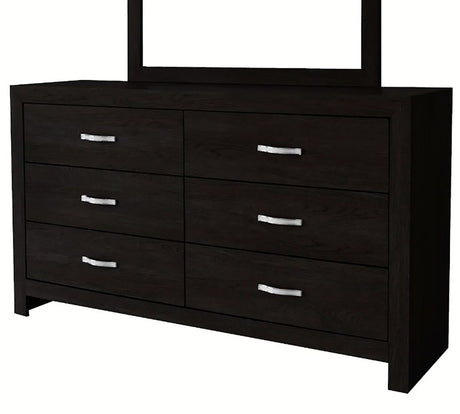 Crown Mark Furniture Jaylen 6 Drawer Dresser in Black image