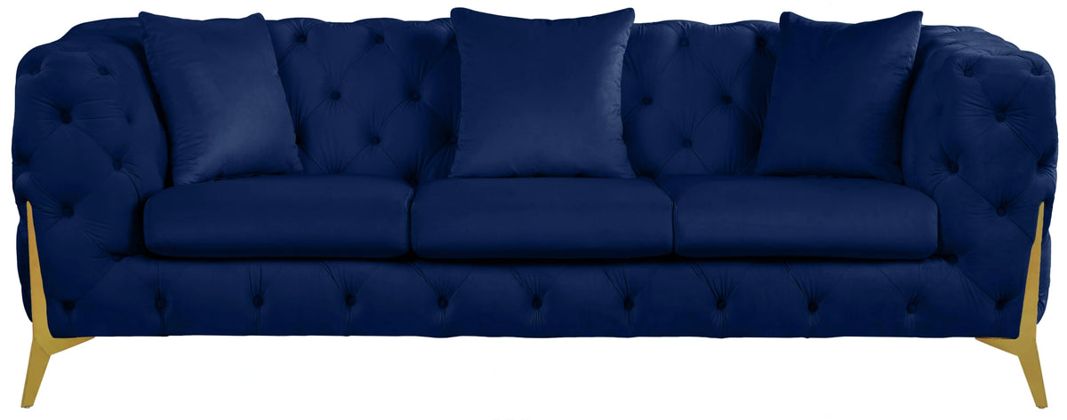 Kingdom Navy Velvet Sofa