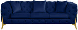 Kingdom Navy Velvet Sofa