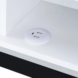 Midway 80"" TV Console with Firelight in White