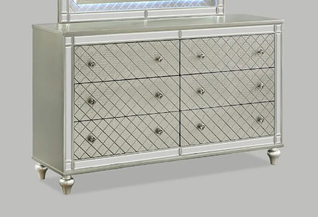 Crown Mark Furniture Cristian 6 Drawer Dresser in Beige image