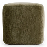 Siegal - Modern Olive Green Fabric Bench