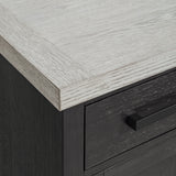 Axel Server in Light Grey and Espresso