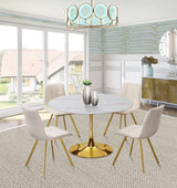 Annie Cream Velvet Dining Chair