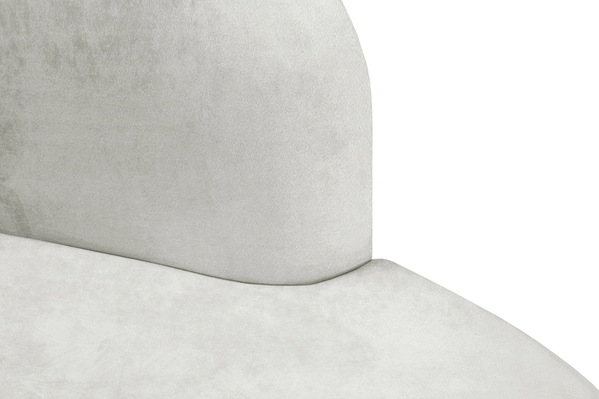 Mitzy Cream Velvet Loveseat