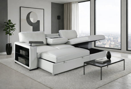 U0212 Blanche Silver Pull Out Sofa Bed