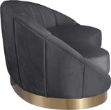 Shelly Grey Velvet Chaise