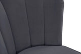 Lily Grey Velvet Stool