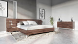 Brooklyn - Italian Modern Walnut 4-Piece Bedroom Set