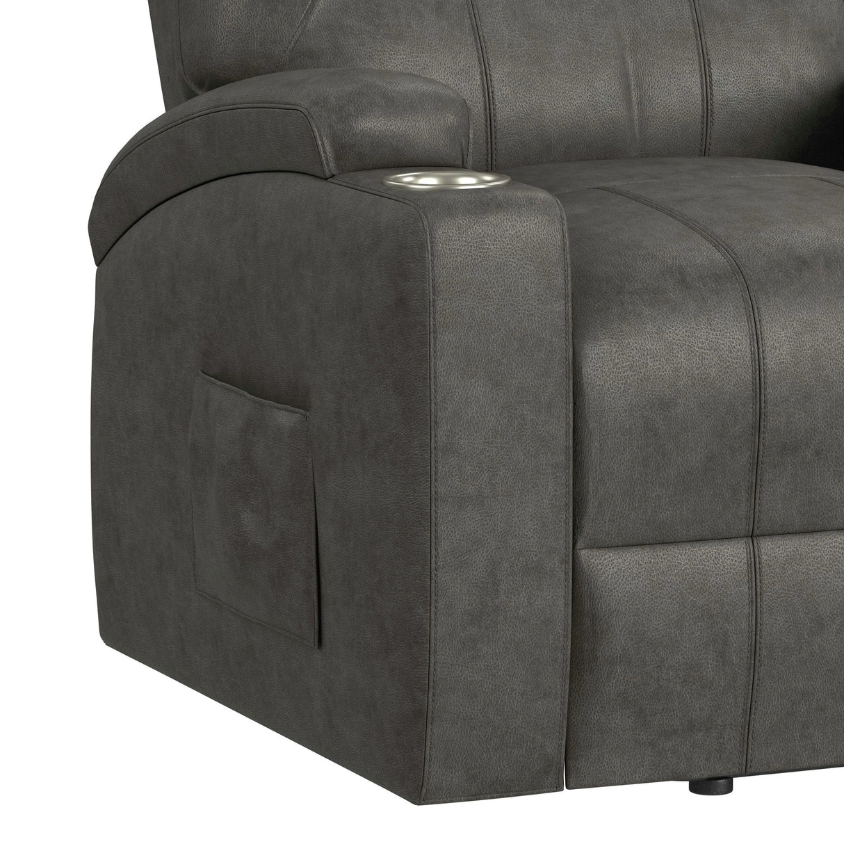 Kenmore P1 Lift Chair with Heat Massage in Simba DK Grey