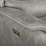 Kamari Laf Console Loveseat W/Dual Pwr Hr & Fr-Gray