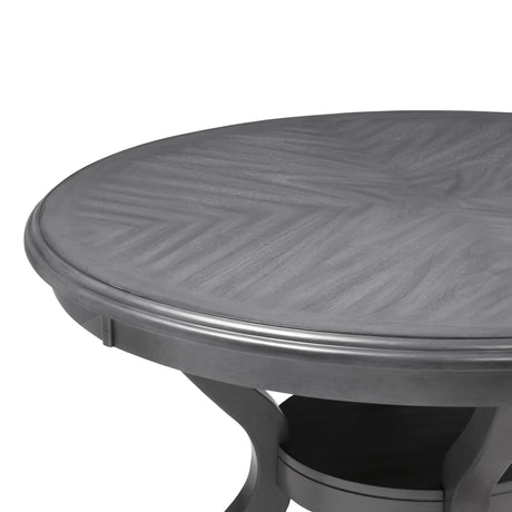 Cori Round Dining 5 Pc Set-Gray