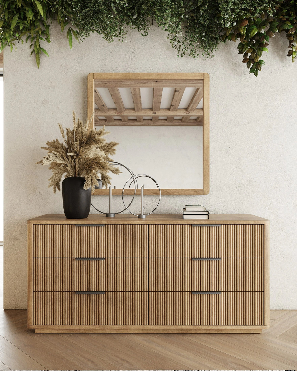Santa Monica - Modern Natural Oak Bedroom Set