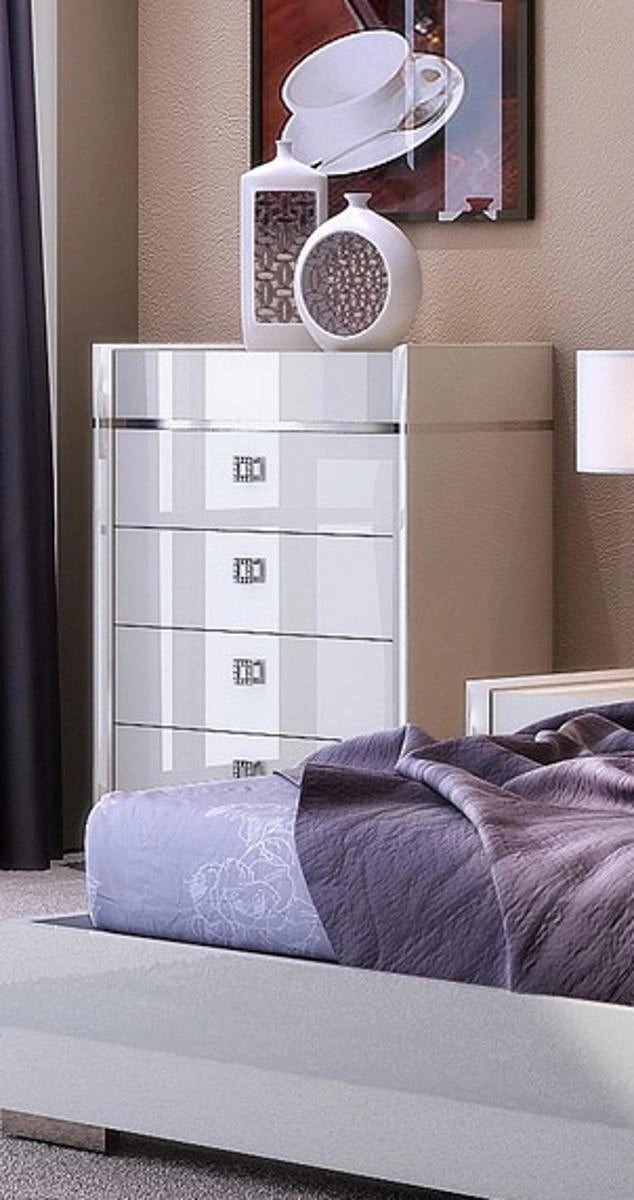 J&M Furniture Paris Chest in Light Grey