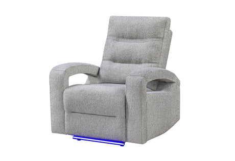 U6611 Grey 15 Power Recliner with LED