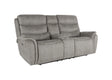 Kamari Console Loveseat W/Pwr Hr & Fr-Gray