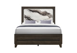 Harmony Brown Bed with LED