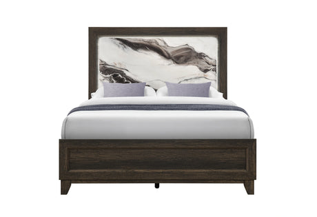 Harmony Brown Bed with LED