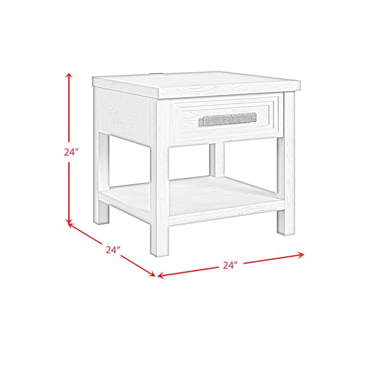 Avalanche Occasional Table Set in Antique White