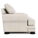Foster Leather Loveseat Without Pillows