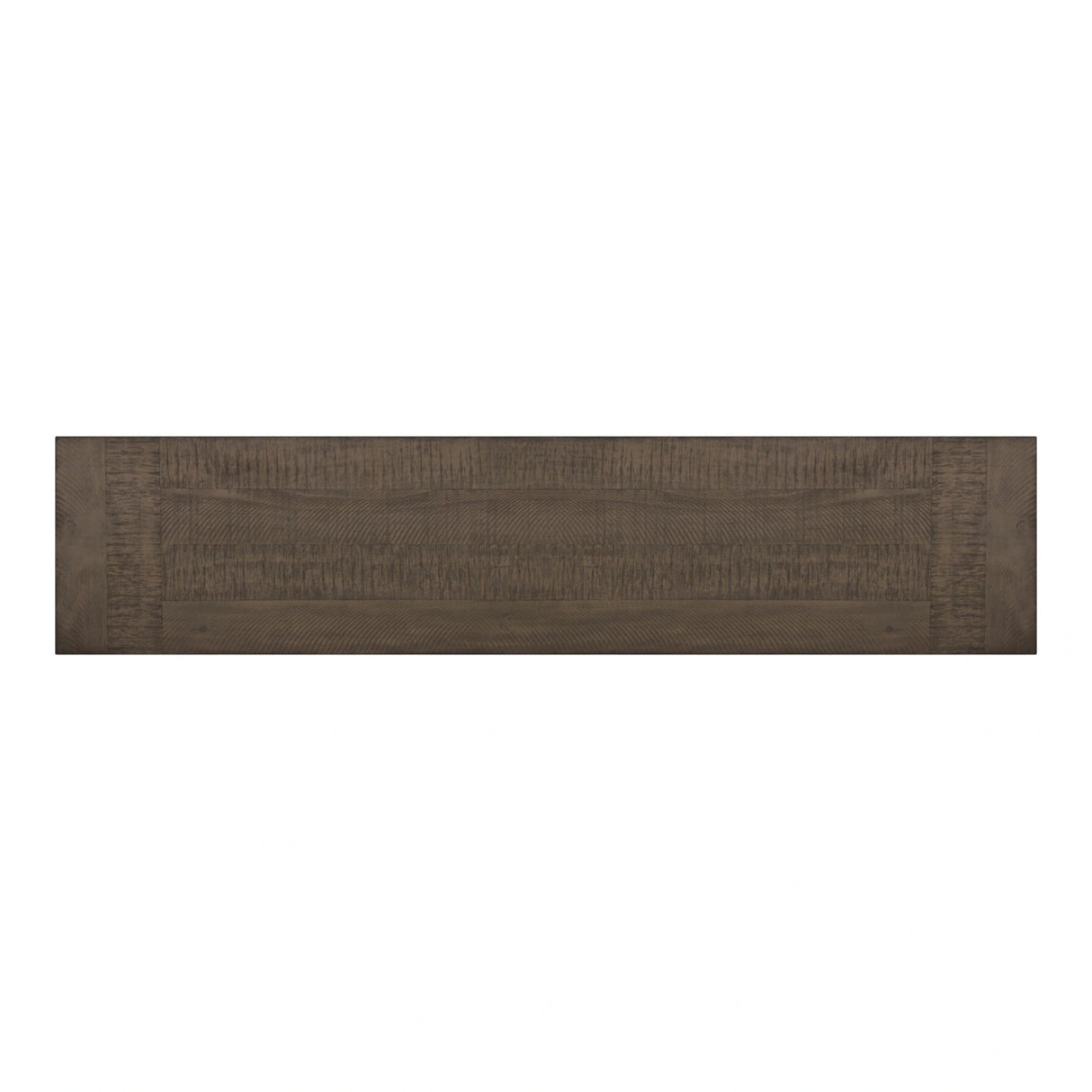 Yellowstone Dining Bench with Metal Bar cross in Medium Brown