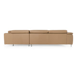 Viola - Italian Contemporary Deserto Leather Right Facing Sectional Sofa