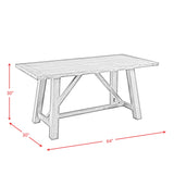 Renegade 64"" 6pc Dining Set(Kd)