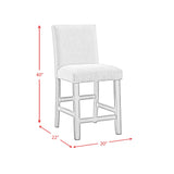 Seneca Counter Height Dining Set in Brown-Table and Four Chairs