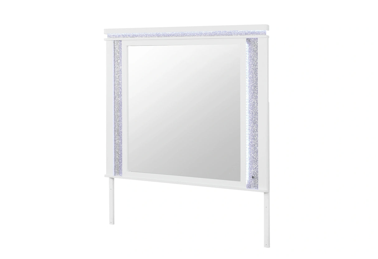 Alina White Mirror with LED