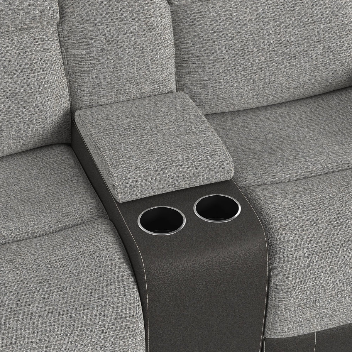 Hornet Motion Glider Loveseat with Console