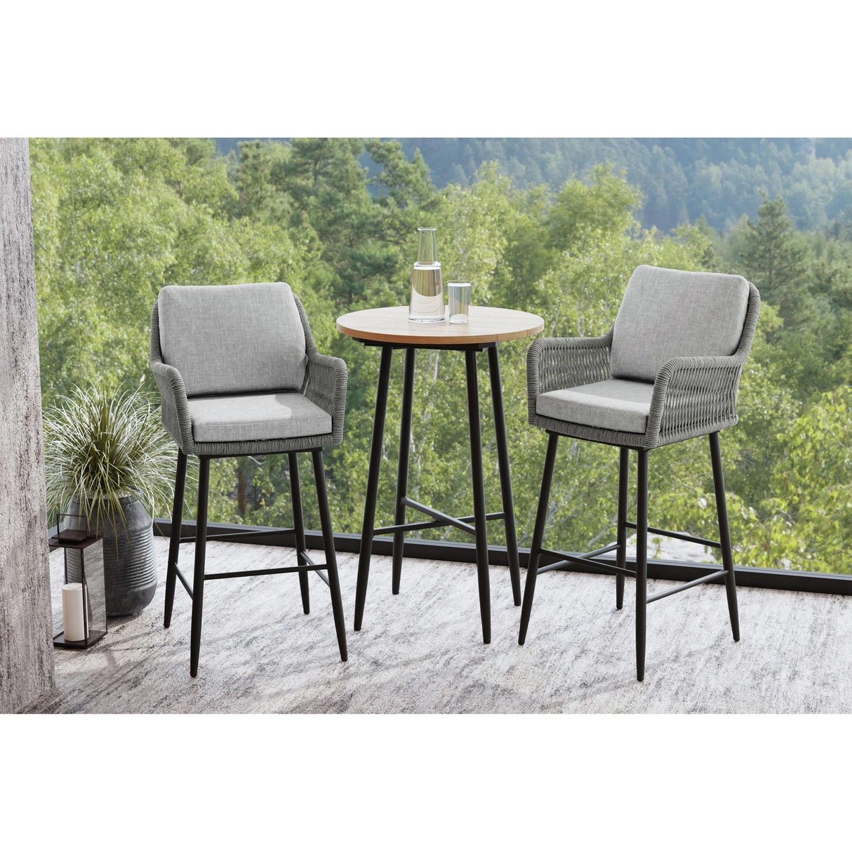 Bayhill Bar Table in Black