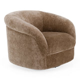 Sheth - Modern Brown Fabric Accent Chair