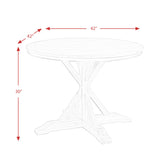 Callista Round Standard Height 5PC Dining Set-Table and Four Chairs