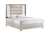 Zambrano White Bed with LED
