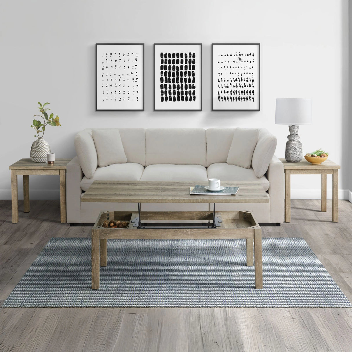 Oak Lawn Three Pack Occasional Set (Lift Top Coffee Table)
