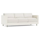 Dakota Leather-Fabric Sofa Without Pillows