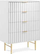 Modernist White Gloss Chest
