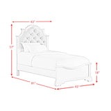Eastwood Youth UPH Bed in Off-White