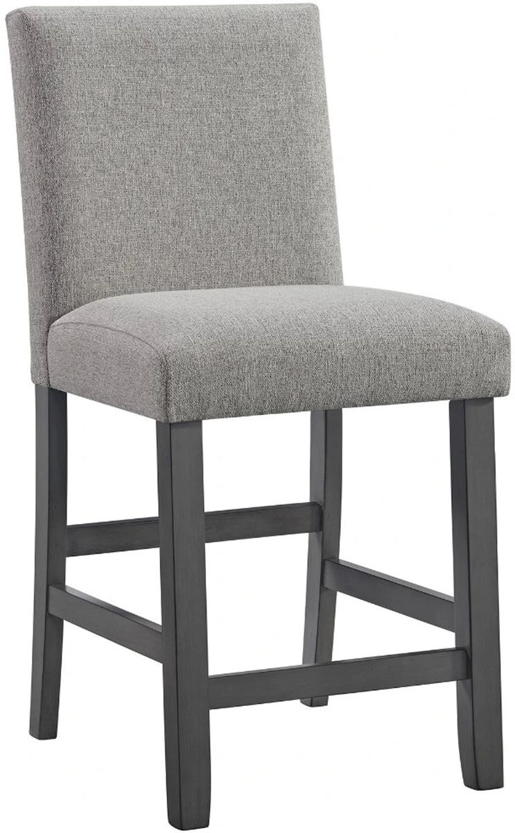 Elements International Seneca Counter Height Dining Chair (Set of 2) in Grey